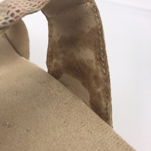 Dansko Sandals Sophie Stained Glass Sand Clogs Slides Leather Block Heel Size 37 - Picture 12 of 16